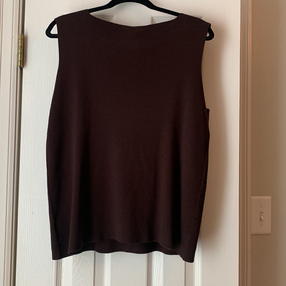 Coldwater Creek brown ribbed tank - Picture 5 of 5
